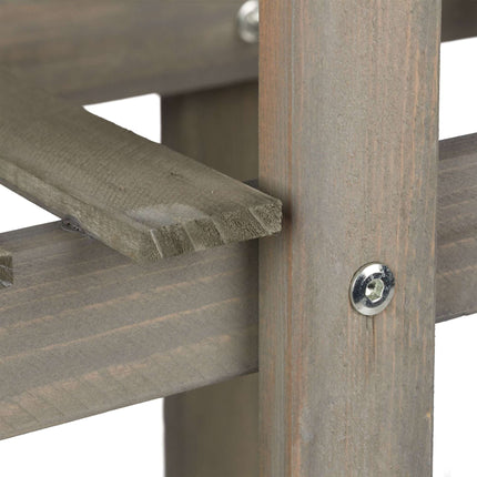 Wooden flower staircase with 3 steps