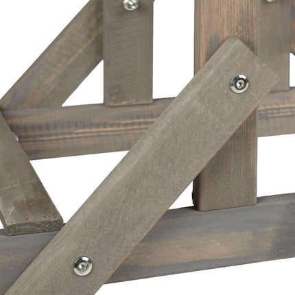Wooden flower staircase with 3 steps