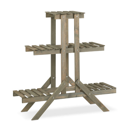 Wooden flower staircase with 3 steps
