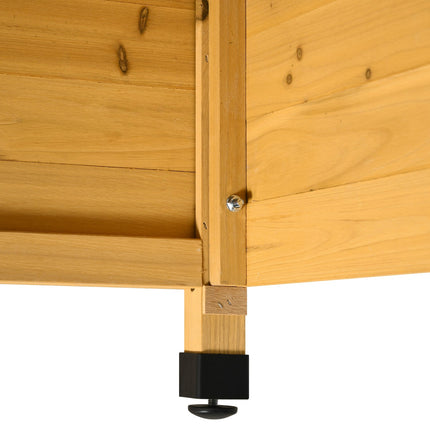 Holzgarage, Gelb, 75x76x70 cm, Sonnen- und Regenschutz