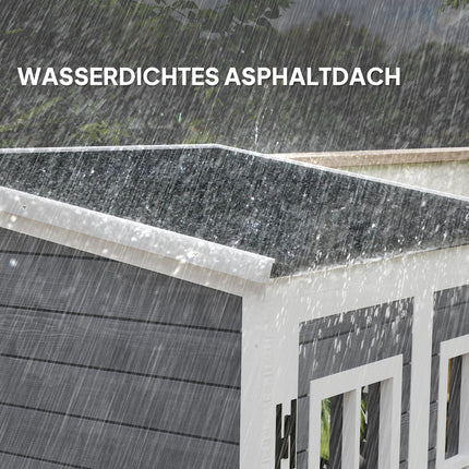 Gartengerätehaus aus Holz, wetterfest, abschließbar, 91x69x192cm