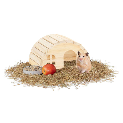Wooden hamster house