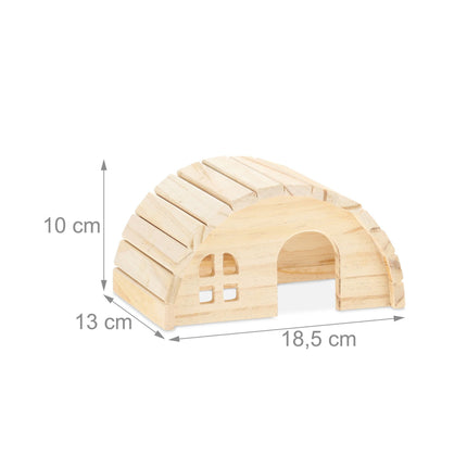 Wooden hamster house