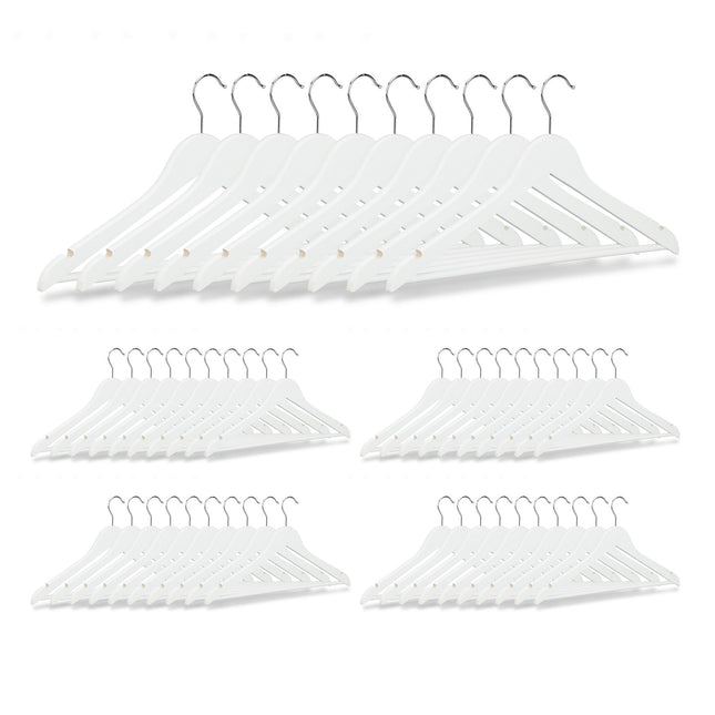Wooden hangers - 50 pcs