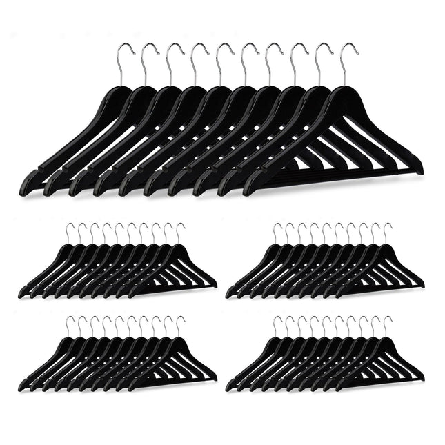 Wooden hangers - 50 pcs