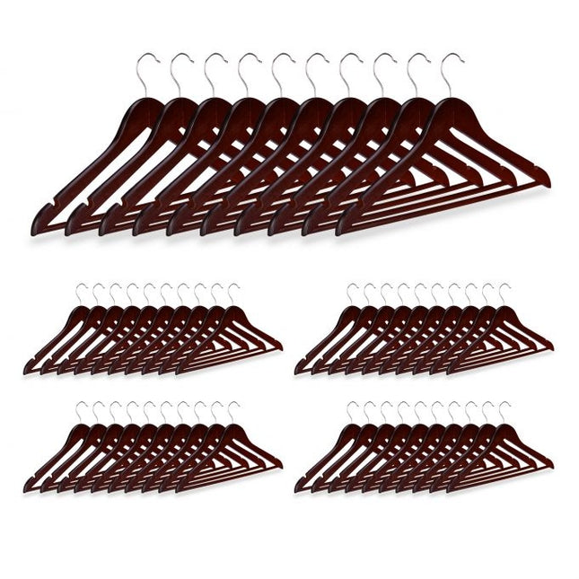 Wooden hangers - 50 pcs