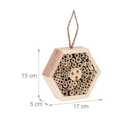 Hôtel à insectes en bois