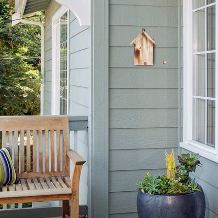 Wooden ladybug house