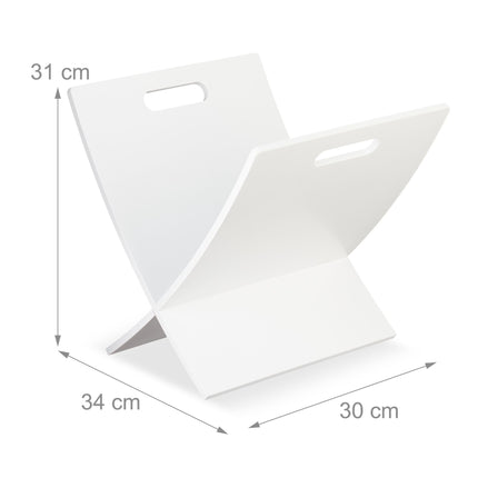 Wooden magazine stand