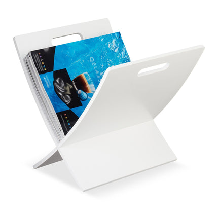 Wooden magazine stand