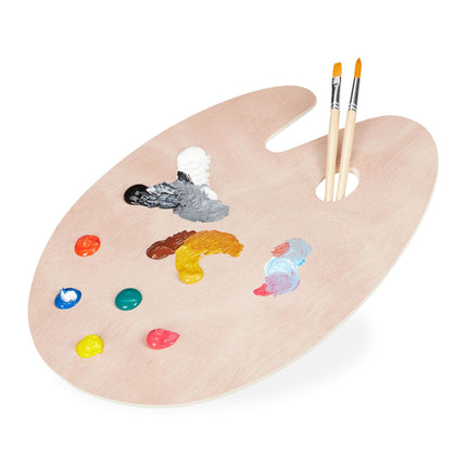 Palette de mélange en bois