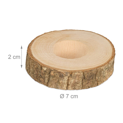 Ronds de serviette en bois, lot de 20