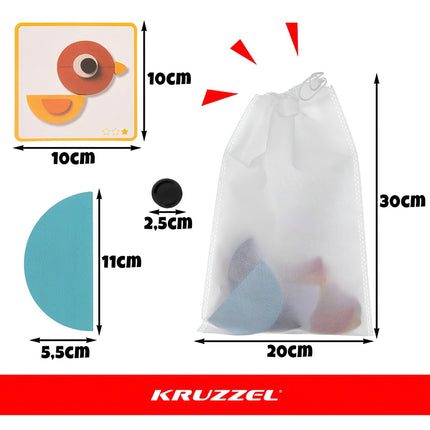 Dřevěné puzzle – Kruzzel 22426