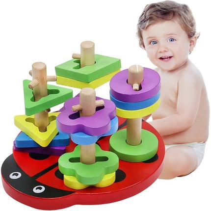 Wooden puzzle - ladybug
