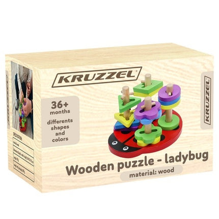Wooden puzzle - ladybug