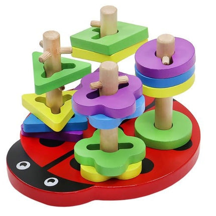 Wooden puzzle - ladybug
