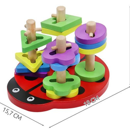 Wooden puzzle - ladybug