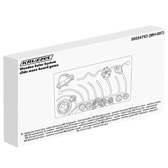 Wooden puzzle - solar system Kruzzel 24763