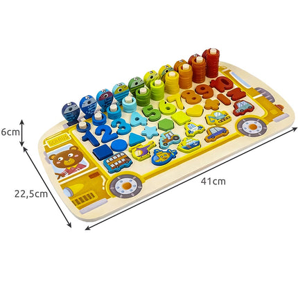 Holzpuzzle - Sortierer 6in1 Kruzzel 22636 