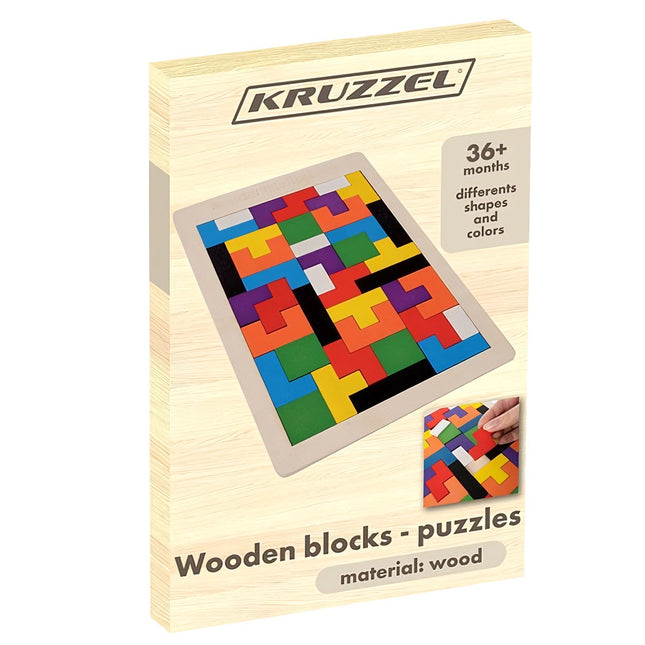 Holzpuzzle/Tetris Kruzzel 22667 
