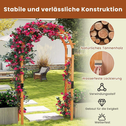 Rosenbogen aus Holz für Kletterpflanzen Gartenbogen Torbogen Rankhilfe Rankhilfe Spalier