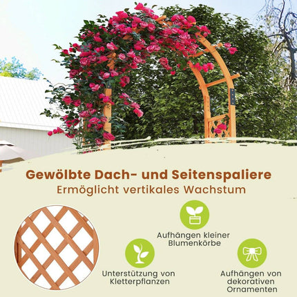 Rosenbogen aus Holz für Kletterpflanzen Gartenbogen Torbogen Rankhilfe Rankhilfe Spalier
