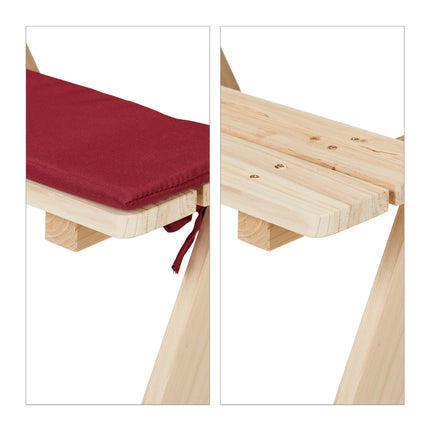 Holzsitzecke für Kinder mit Kissen