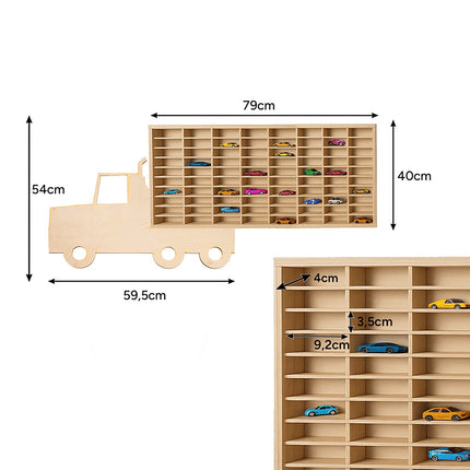 Holzregal für Autos - Kruzzel 26582 LKW