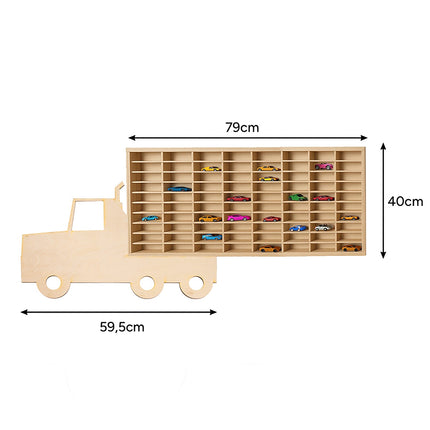 Holzregal für Autos - Kruzzel 26582 LKW
