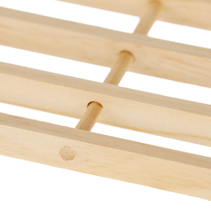 Wooden shoe shelf