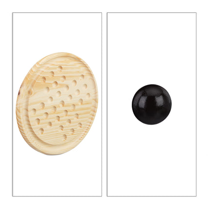 Wooden solitaire game