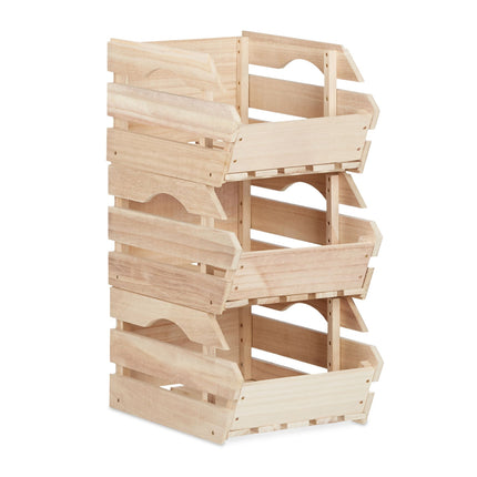 Dřevěné stohovací boxy
