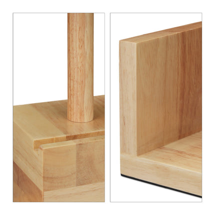 Lampe de table en bois avec prise USB