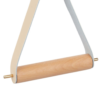 Toilettenpapierhalter aus Holz mit Riemen