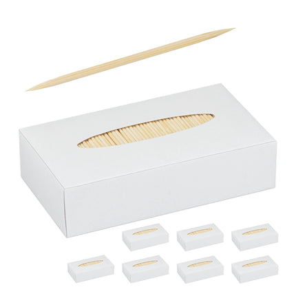 Wooden toothpicks, set of 8000