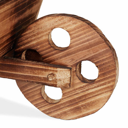 Holzschubkarre für Pflanzen