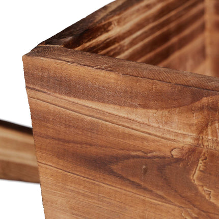Holzschubkarre für Pflanzen
