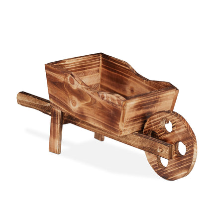 Holzschubkarre für Pflanzen
