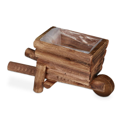 Holzschubkarre für Pflanzen - 2er-Set