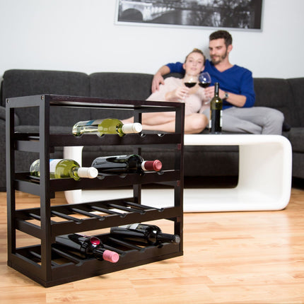 Weinregal aus Holz