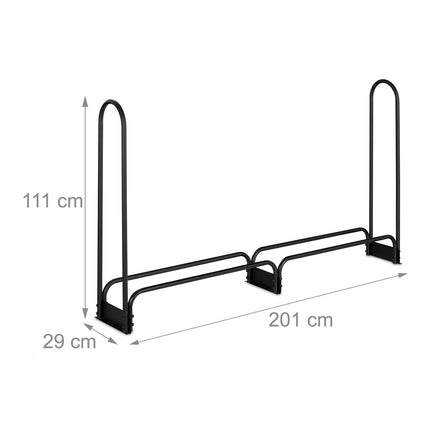 Holzregal aus Metall 201 cm