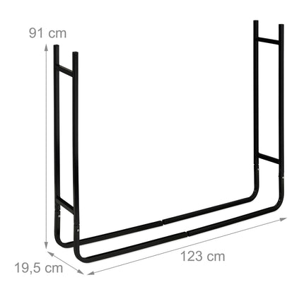Wood stand in steel
