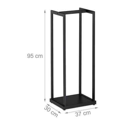 Holzständer aus hohem Metall