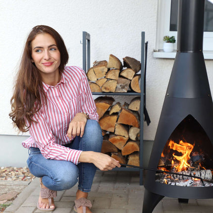 Holzständer mit 2 Ablagen