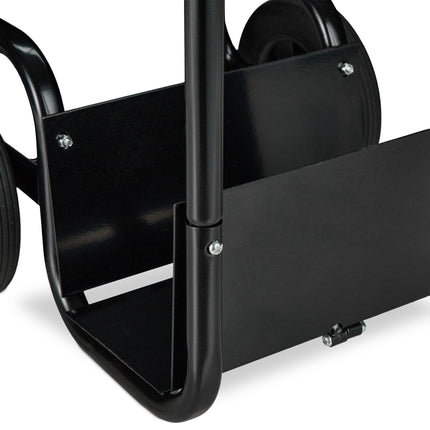 Chariot en bois noir