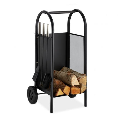 Wood wagon with implements