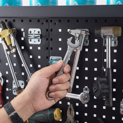 Werkbank mit Lochwand, Schublade, 19-teiliges Werkzeugset
