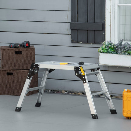 Klappwerkbank und -plattform, Aluminium, 150 kg Tragfähigkeit