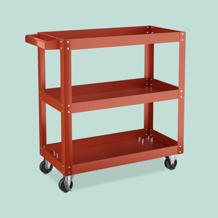 Workshop trolley with 3 shelves