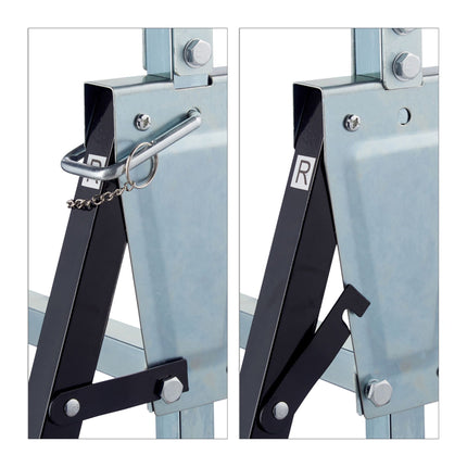 Chevalet de travail en acier, lot de 2